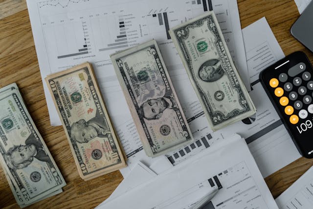 calculator and money